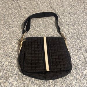 BEBE sport Black Quilted Crossbody Messenger Bag